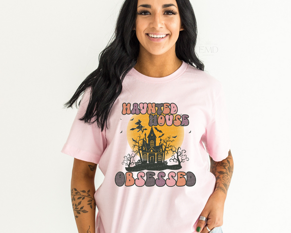 Haunted House Obsessed DTF TRANSFER 5120