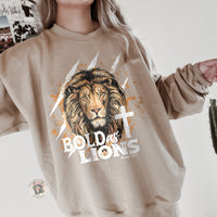 Bold As Lions (White Font) DTF TRANSFER 071