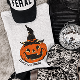 Trick Or Treat Vintage Pumpkin DTF TRANSFER 5544