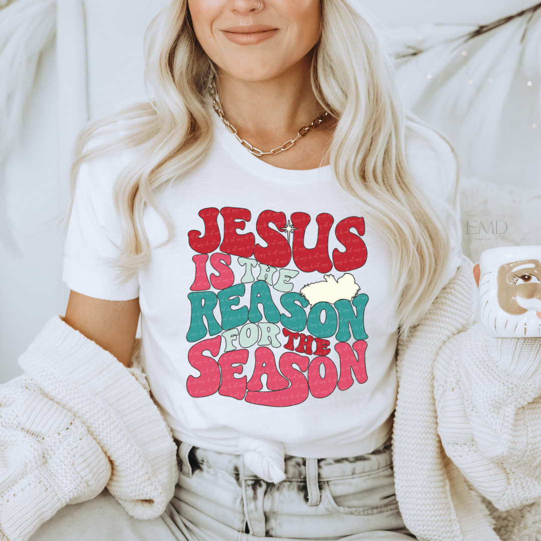 Jesus Is The Reason For The Season DTF TRANSFER 5765 – Elena Maria Designs