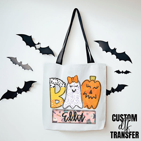 Custom Halloween Trick Or Treat Bag DTF TRANSFER 5776