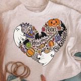 Halloween Heart DTF Transfer 5803