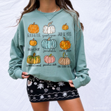 Fall Thanksgiving Halloween Pumpkins DTF TRANSFER 5905