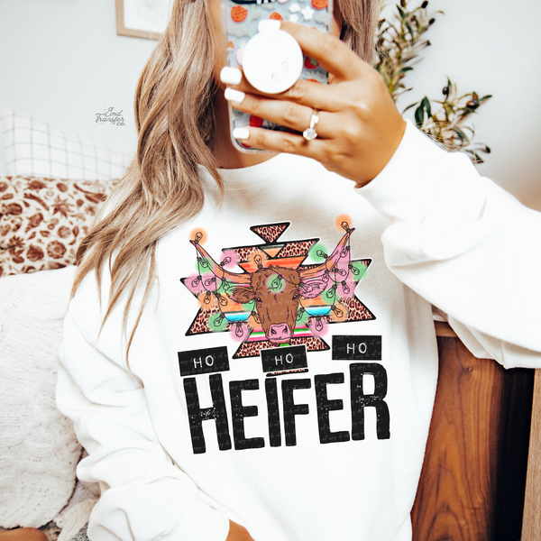 Ho Ho Ho Heifer DTF TRANSFER 6038