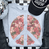 Peace floral DTF TRANSFER 6048