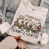 Happ-Yee! Haw-Lidays! DTF TRANSFER 6076