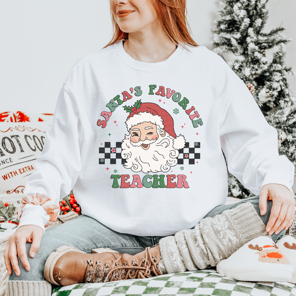 Santa's Favorite Teacher DTF TRANSFER 6103