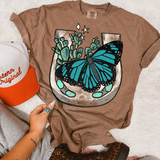 Horseshoe with butterfly DTF TRANSFER 6232