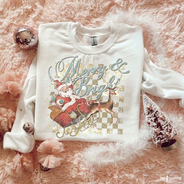 Merry & Bright DTF TRANSFER 6622