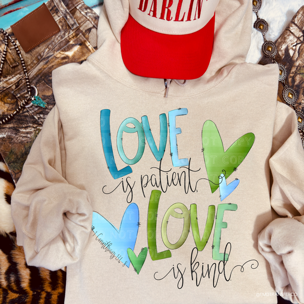Love Is Patient Love Is Kind DTF TRANSFER 6780