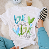 Love Is Patient Love Is Kind DTF TRANSFER 6780