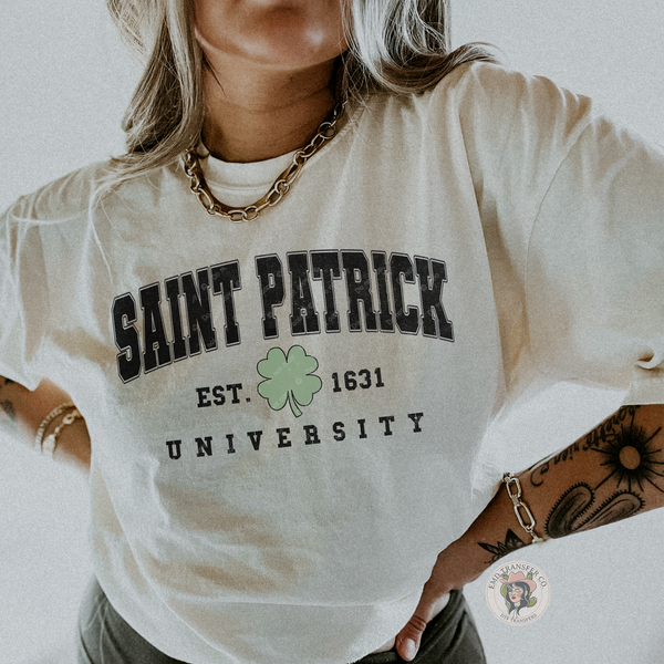 Saint Patrick University DTF TRANSFER St. Patrick's Day 6953