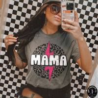 Mama Leopard Pink DTF TRANSFER 7770