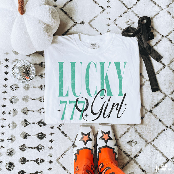 Lucky 777 Girl DTF TRANSFER 8305