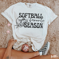 Softball Is My Favorite Season DTF TRANSFER 8483