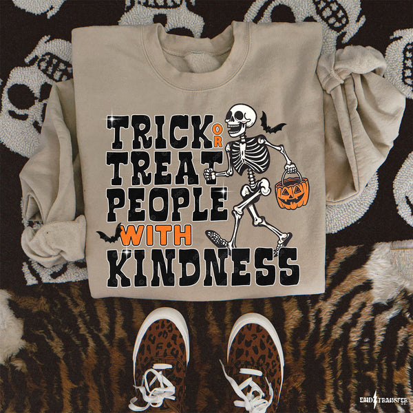 Trick Or Treat People With Kindness DTF TRANSFER 8491