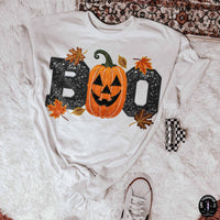 Boo Faux Embroidery DTF TRANSFER 8540