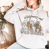 Wildflowers And Wild Horses DTF TRANSFER 8649