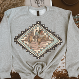 Western Aztec Cowgirl DTF TRANSFER 9207
