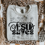 Jesus Saves ASL DTF TRANSFER 9287
