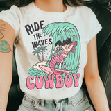 Ride the waves cowgirl DTF TRANSFER 9375
