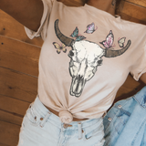 Skull Butterflies DTF TRANSFER 9384