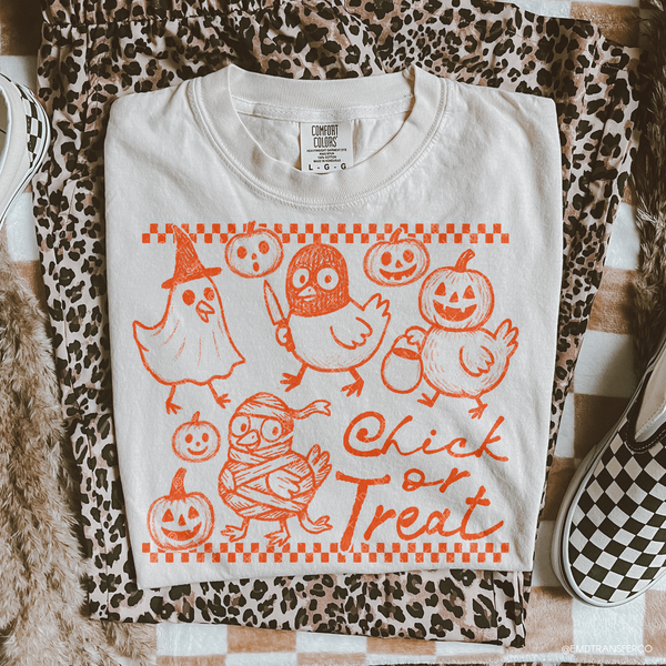 Halloween Chick Or Treat  DTF TRANSFER 9685