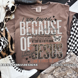 Because Of Jesus PNG File