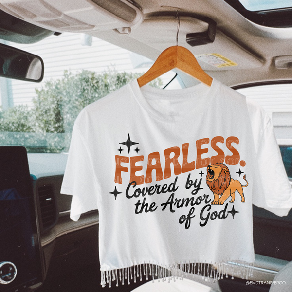 Fearless Covered By The Armor Of God DTF TRANSFER 9883