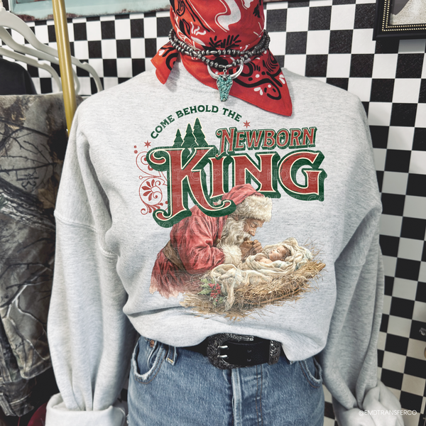 Jesus Christmas Newborn King  DTF TRANSFER 9925