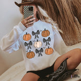 Fall Pumpkin Bow DTF TRANSFER | 8159