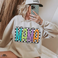 Mama Checkered DTF TRANSFER | 8040