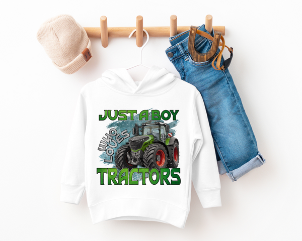 Just A Boy Who Loves Tractors DTF TRANSFER 1242