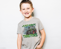 Just A Boy Who Loves Tractors DTF TRANSFER 1242