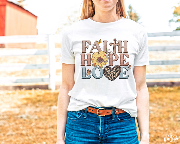Faith Hope Love DTF TRANSFER 2356