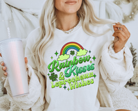 Rainbow & Kisses Leprechaun Wishes DTF TRANSFER 2375