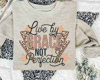Live By Grace Not Perfection DTF TRANSFER 2730
