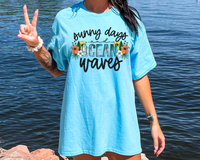 Sunny Days And Ocean Waves DTF TRANSFER 2753