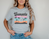 Sunsets And Palm Trees DTF TRANSFER 2779