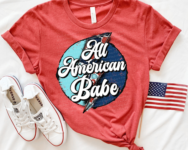 All American Babe DTF TRANSFER 4086