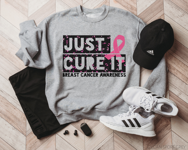 Just Cure It Breast Cancer Awareness DTF TRANSFER